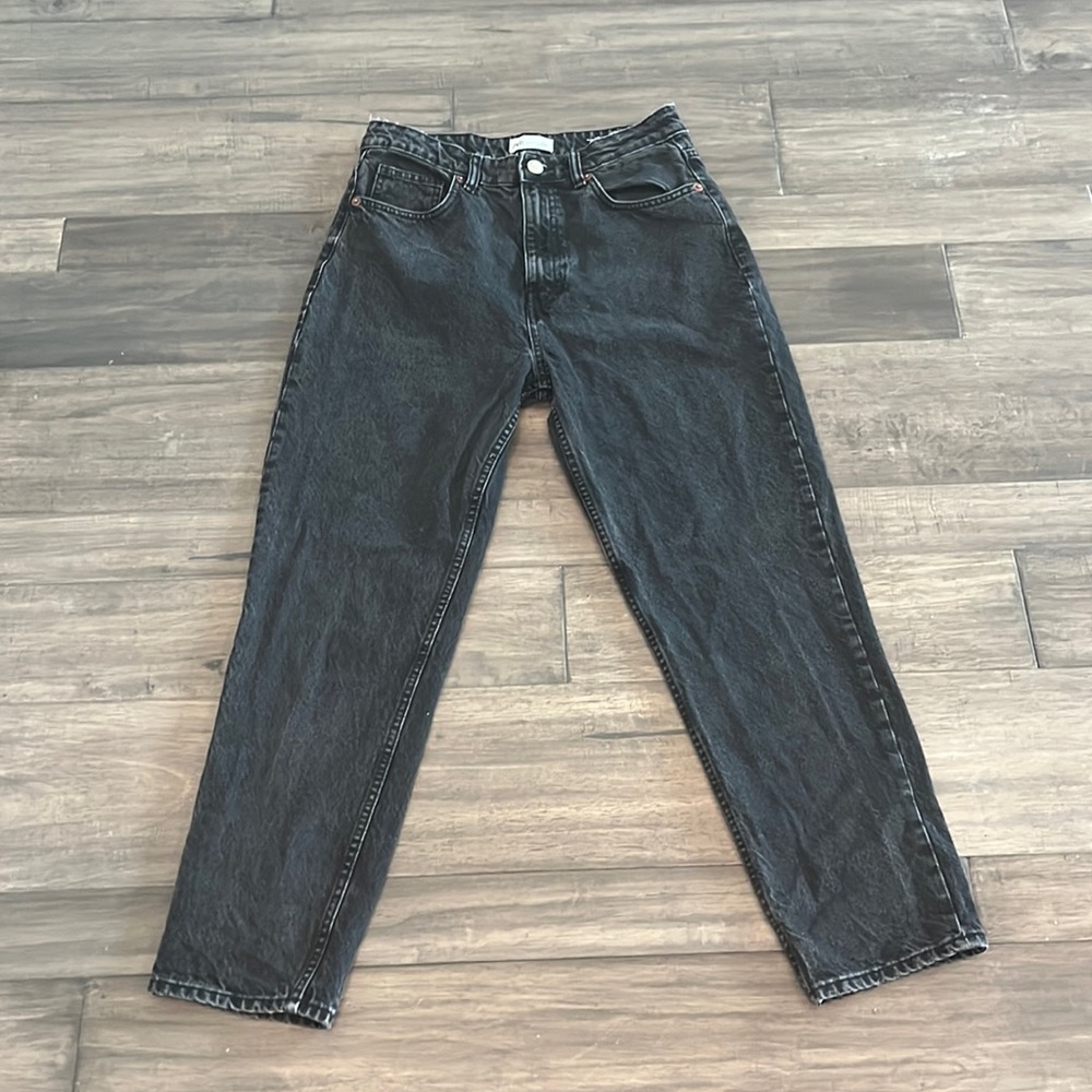 Zara Women’s Jeans Mom Jeans Size 8 Color Black RN 77302